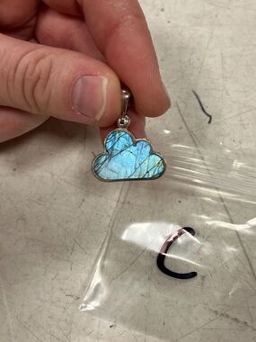 Sterling Silver Labradorite Cloud Pendant